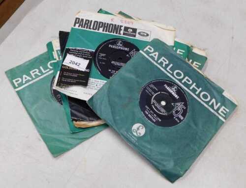 Various records, The Beatles, 45rpm to include singles, Lady Madonna, Get Back, We Can Work It...
