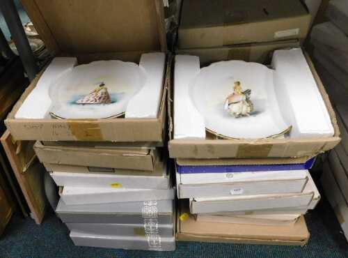 Various Bradford Exchange and other collectors plates. (a large quantity)