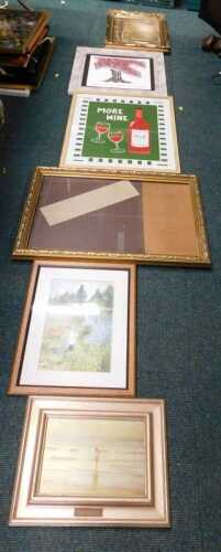 Various pictures and prints, to include oil on canvas autumnal landscape, etc. (a quantity)