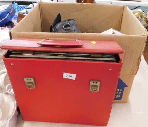 Various records, cameras, related equipment, a WB 110F Samsung box, a quantity of various other...