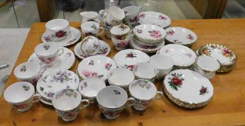 Various china, part services, Royal Albert Patricia part service, hand bell, various other Royal...