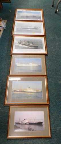 Various prints, shipping, Harrison Line, and other boats, shipping, boat prints, Harrison Line...