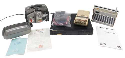 A Murantz compact disc player, CD-63 MKII in black colourway, with some paperwork, 44cm wide, a...