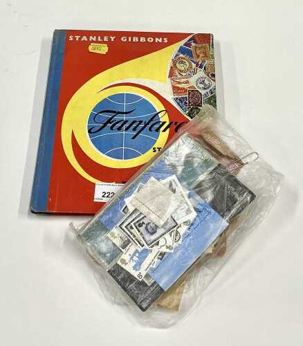 A Fanfare stamp album, containing GB and other world used.