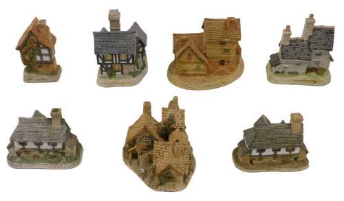 Various David Winter and other cottages, to include Hog's Head Beer House, 9cm high, another,...