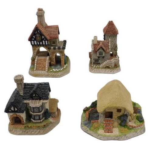 Various David Winter cottages, to include The Falconry, DN1003, 11cm high, Gallows Gate, etc. (4,...