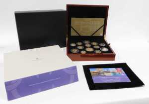 A 2024 United Kingdom 22ct gold proof Royal Mint thirteen coin set, to include five pound... - 3