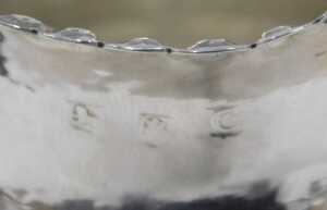 A George III silver cream jug, with plain spout, flared rim, acanthus leaf ear shaped handle,... - 3
