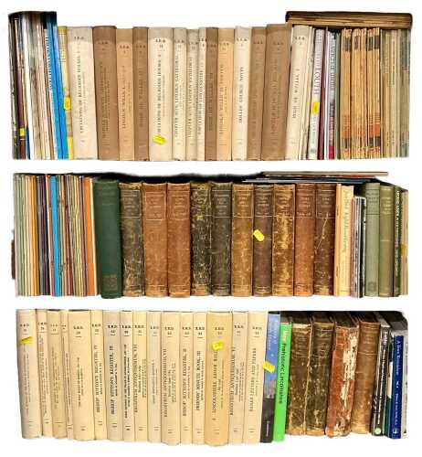 Various books, Lincolnshire related, etc., a quantity of Bishop Sutton's Registers, to include...
