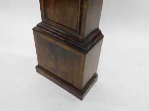 A fine 18thC brass faced longcase clock, the arched dial with raised plaque, signed Obediah... - 3
