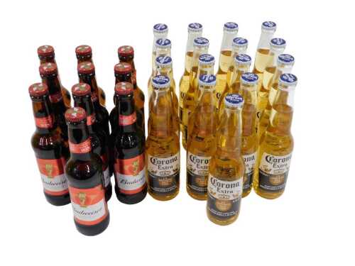 V - Various bottles of Corona, and Budweiser. 
Note: VAT is payable on the hammer price of this lot...