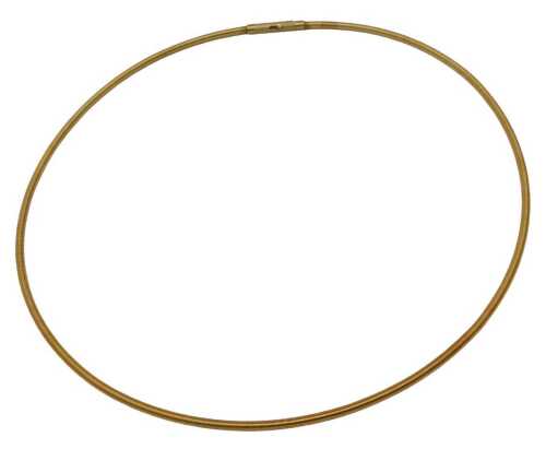 A Bunz 18ct gold articulated spring formed choker, bearing laser hallmarks, possibly London, and...