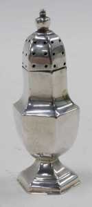A Victorian silver vesta case, of oblong form, with plain ring top and hinged lid, chased with... - 2