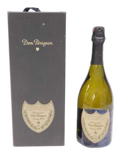 A bottle of Dom Perignon 2012 Brut Champagne, 750ml, in outer box.
