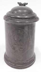 A 19thC silver plated single candlestick, with urn sconce, tapering stem, on oval floral base,... - 4