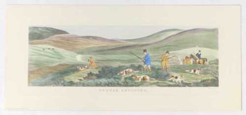 After Sutherland. Grouse Shooting, venture print, 21cm x 66cm.
