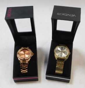 A group of assorted wristwatch, to include Oleg Cassini, Rado, Lacoste, Seksy, Sekonda, and... - 5