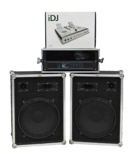 Sound equipment, comprising a W Audio DA500 series Pro Power amplifier, cased, together with a...