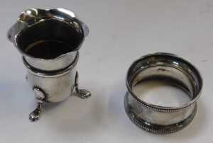 A group of small silver and silver-mounted items, including a silver-mounted hairbrush and... - 10