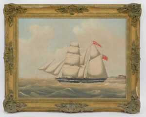 W Pike (British 19thC). The sailing vessel Highlander setting out to sail, oil on canvas, signed... - 2