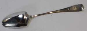 A George III silver Old English pattern tablespoon, London 1802, together with an Edward VII... - 3