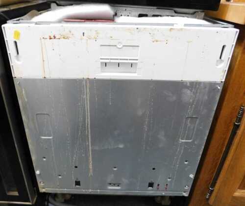 An Indesit dishwasher.