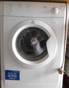 An Indesit tumble dryer, 7kg B class, in white.