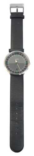 A Botta Uno 24 gentleman's wristwatch, with a bicolour grey dial and green accents, single hand,...