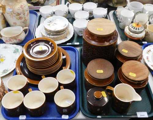 Ceramics, to include a Hornsea Bronte pattern part tea service, to include sugar, milk, saucers,...