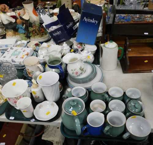 Ceramics, to include Denby part tea service to include teapot, milk, sugar, cups, saucers, side...