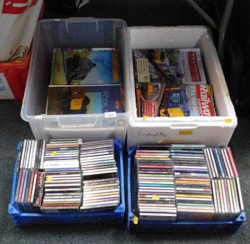 Magazines and CDs, magazines to include Hornby Railways, Railways Illustrated, etc., CDs to...