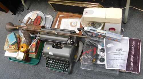 Household items, including a Wild Wheels remote-controlled helicopter, a Fore Front...