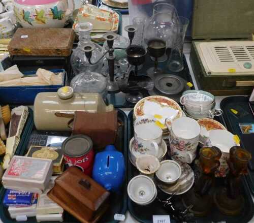 Ceramics, household items, to include box camera, a panorama camera, a Nokia mobile phone, piggy...