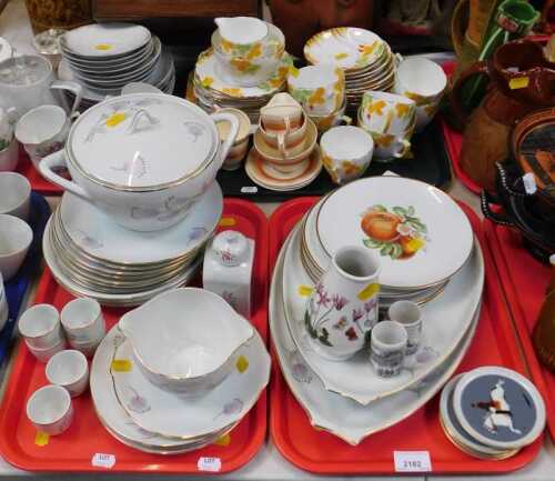 Ceramics, to include Portmeirion vase, six equine themed coasters by Capriole, fruit themes...