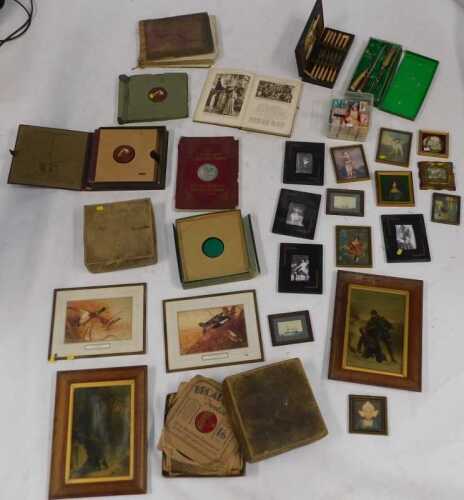 Pictures, prints, household items, to include box containing matchboxes, prints including small...