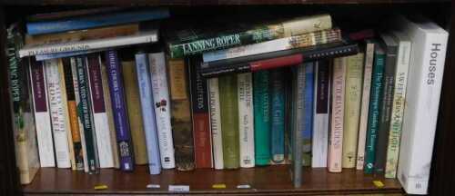 Architectural and landscape gardening related books, to include Picturesque Gardens in Europe....