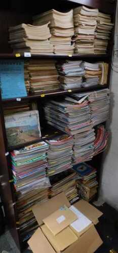 Books and magazines, to include a large collection of magazines of Steam World, Railway Magazine,...