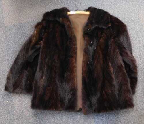 A lady's fur coat.