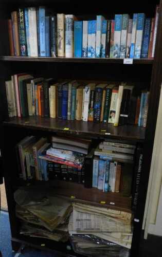 Books, including fiction and non-fiction; titles include Dickie Bird: My Autobiography, South by...