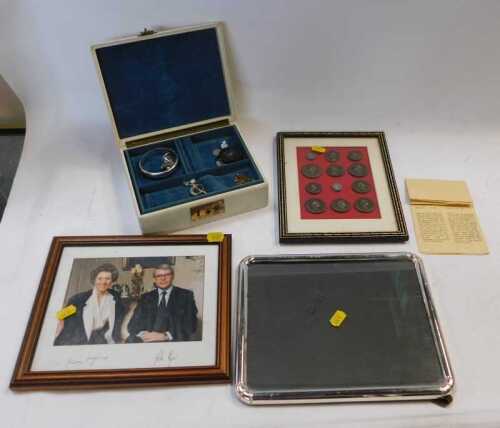 Costume jewellery, to include pendants, necklaces, a bangle, rings, Edwardian brooch, contents...