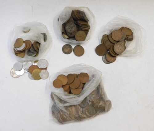 Coinage, to include British and foreign coinage and shell tokens.