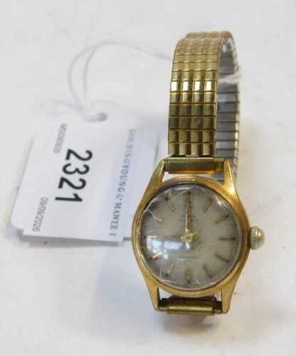 A lady's Avia Olympic gold plated watch.
