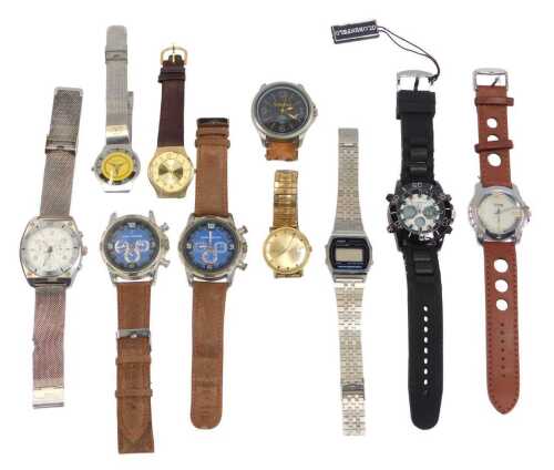 Various gentleman's wristwatches, to include Timberland, boxed with partial strap, Accurist,...