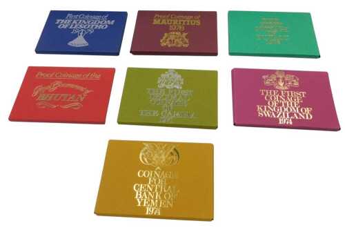 Seven Royal Mint coinage collections, comprising The First Coinage of the Kingdom of Swaziland...