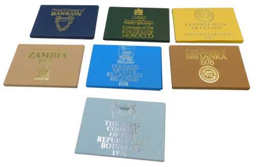 Seven Royal Mint proof coinage collections, comprising Proof Coinage of Sri Lanka 1978, Coinage...