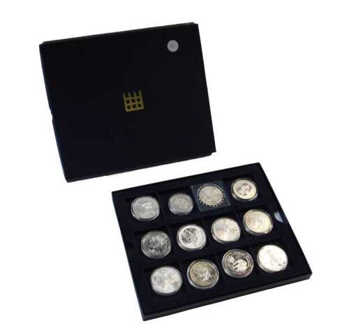 Twelve Fabulous 12 silver commemorative coins, to include 2010 Australian Philharmonic silver...
