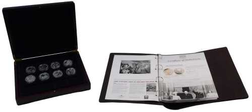 A Memories of Wartime Britain eight silver coin set, to include Sheltering on the Underground,...