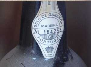 A bottle of Malvazia 1822 Barbeita Madeira, with a paper label numbered 164253, with a wax seal,... - 2