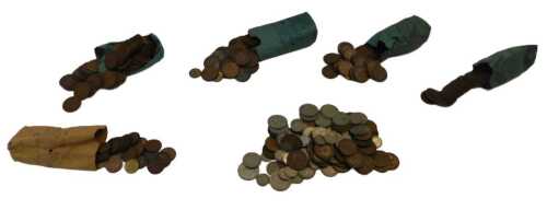 Pre decimal coinage, to include some George V and later part silver, copper coinage, half crowns,...