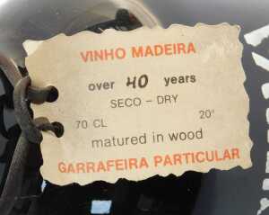 A bottle of Reserva Sercial 1945 Madeira, with partial wax seal. - 2